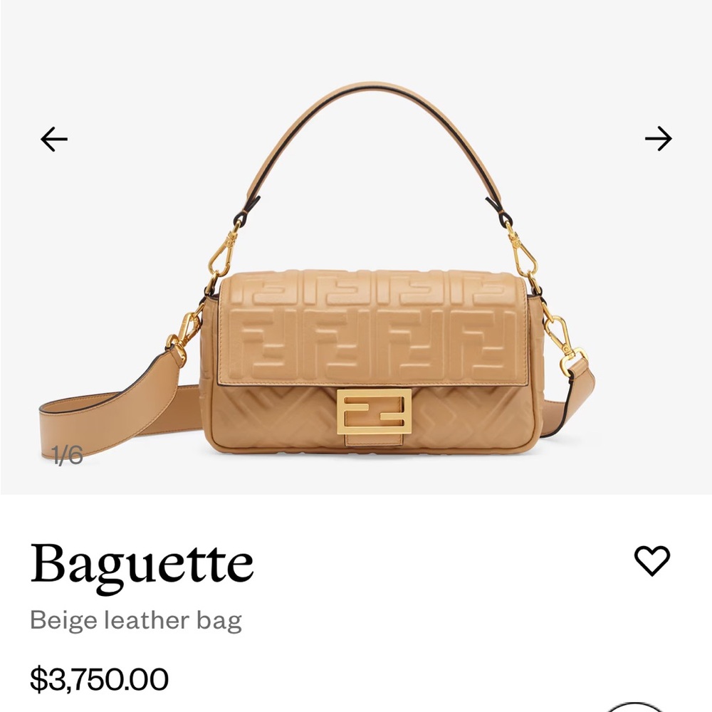 Like new fendi baguette bag